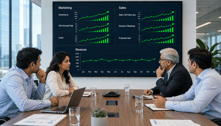 Why Marketing & Sales Dashboard Says “Success” — But Revenue Is Flat